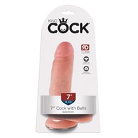 Dildo z przyssawką 17,8 cm King Cock