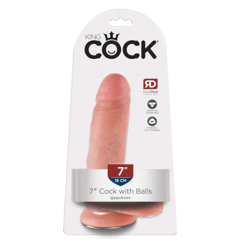 Dildo z przyssawką 17,8 cm King Cock