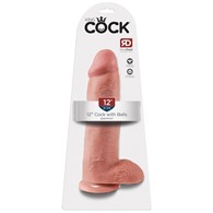 Dildo z przyssawką 30,5 cm King Cock