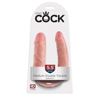 Dildo dwustronne Double Trouble 34cm King Cock