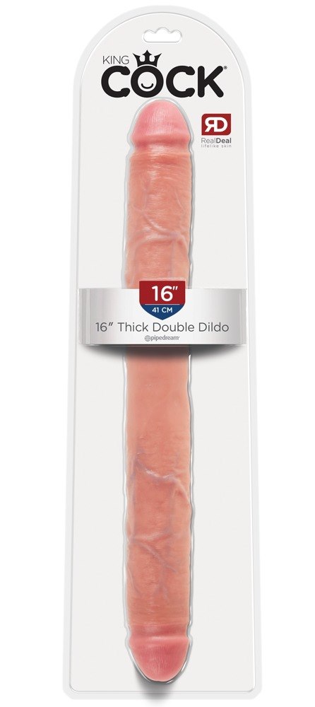 Dildo dwustronne 44 cm King Cock