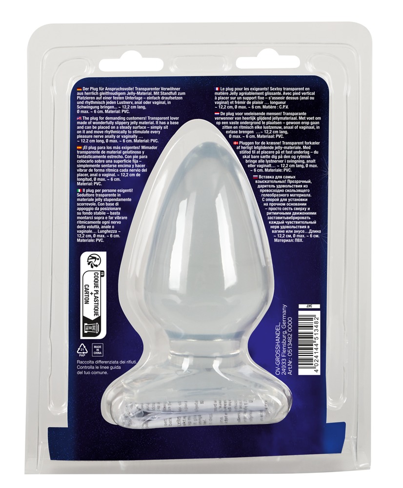 Korek analny 13 cm Crystal Clear — zdjęcie 9