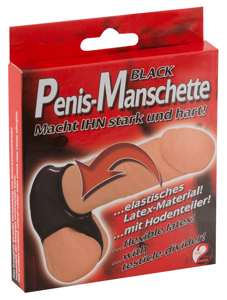 Pierścień - Penis Manschette, czarny