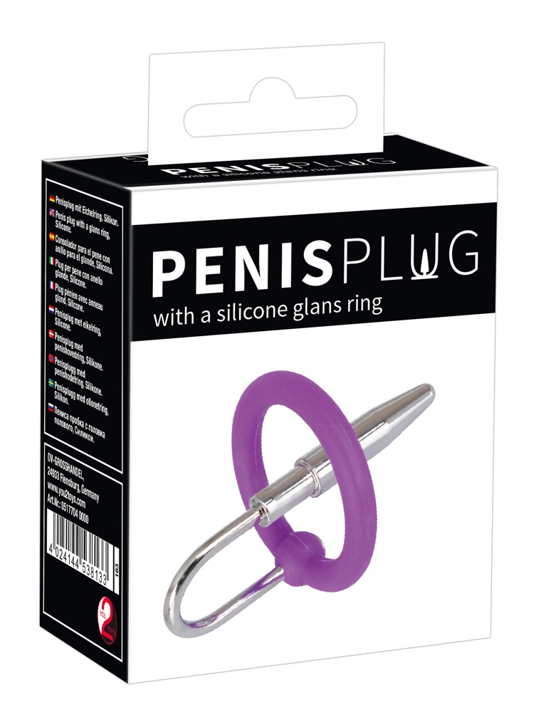Penisplug - Dilator z piercieniem