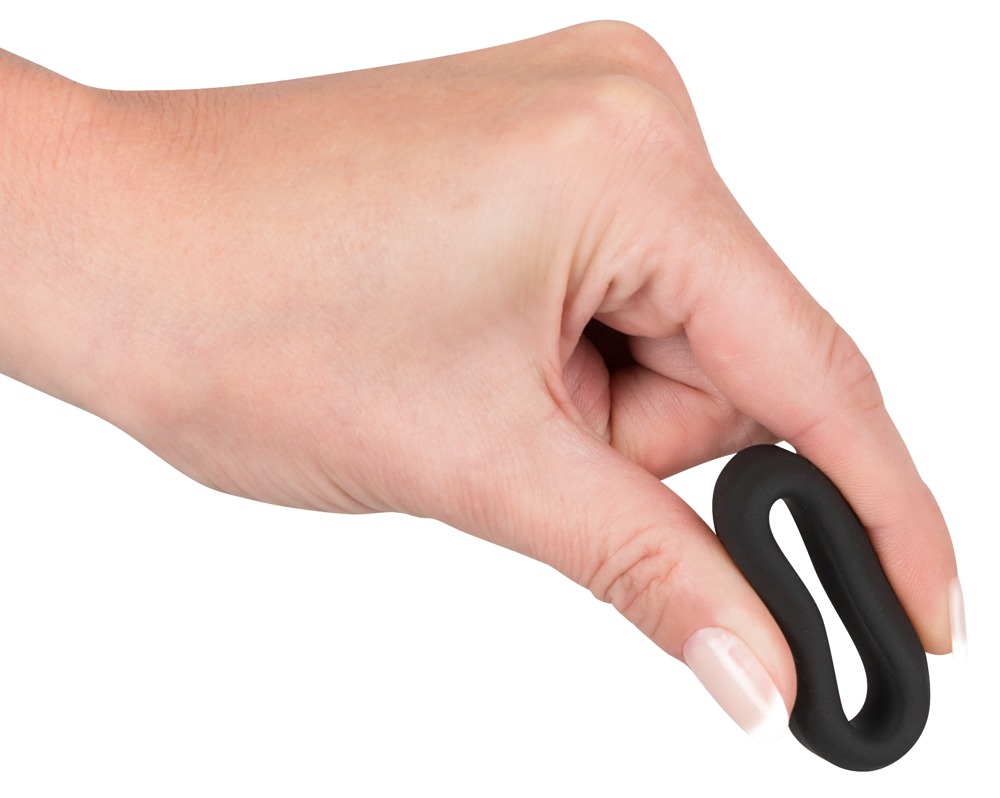 Silikonowy pierścień na penisa Black Velvets 2,6cm — zdjęcie 4