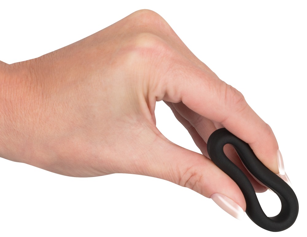 Silikonowy pierścień na penisa Black Velvets 3,2cm — zdjęcie 4