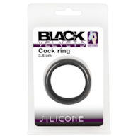 Silikonowy pierścień na penisa Black Velvets 3,8cm