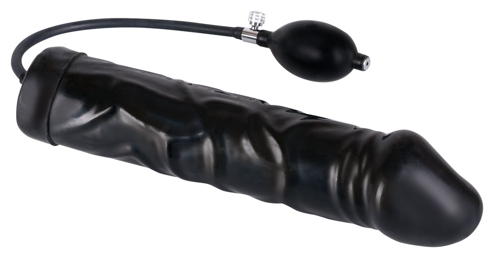 Dildo lateksowe pompowane Black Giant Latex Balloon 31,5 cm — zdjęcie 2