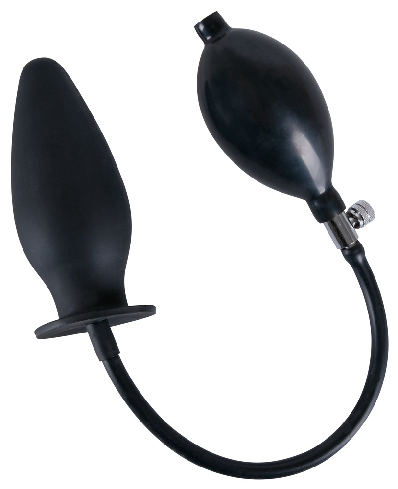Korek analny silikonowy pompowany True Black 11,5 cm — zdjęcie 2