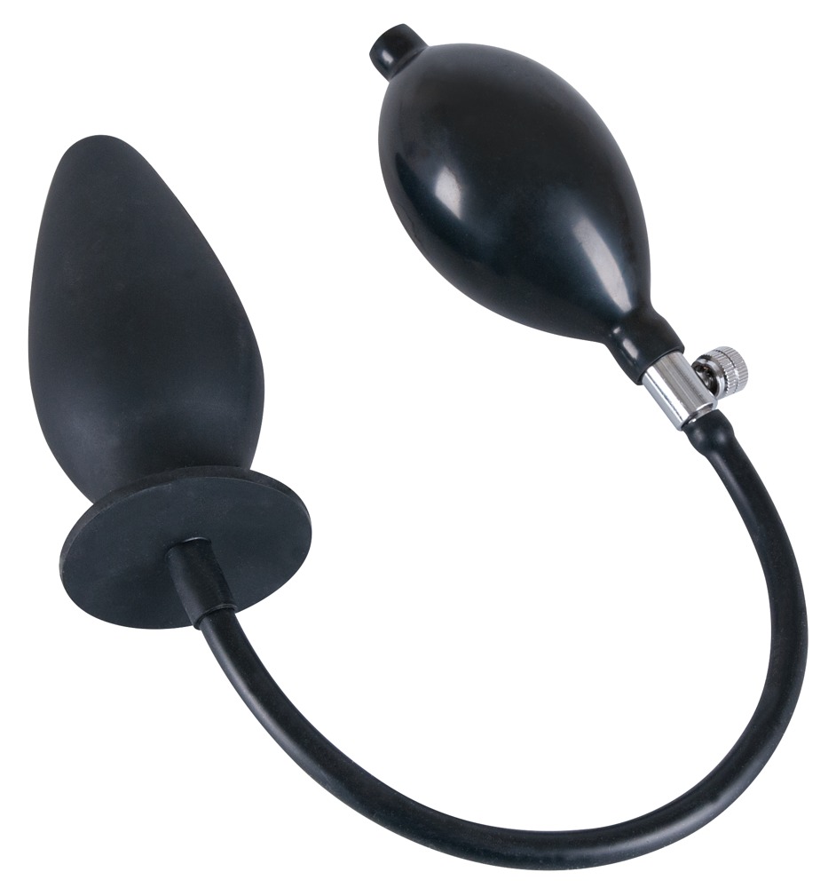 Korek analny silikonowy pompowany True Black 11,5 cm — zdjęcie 3