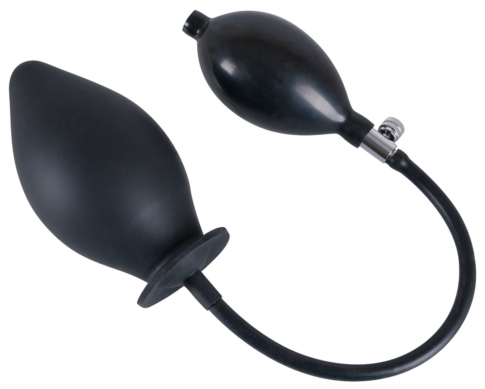 Korek analny silikonowy pompowany True Black 11,5 cm — zdjęcie 4