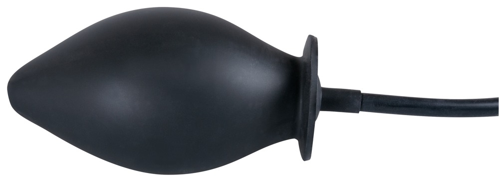 Korek analny silikonowy pompowany True Black 11,5 cm — zdjęcie 5