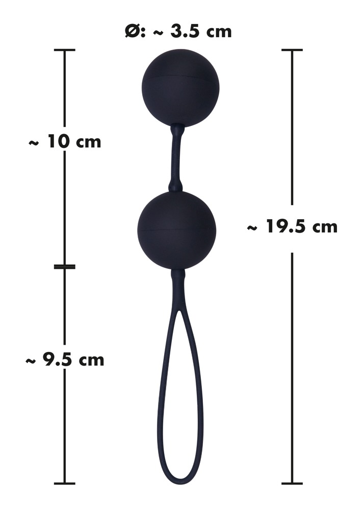 Black Velvets The Perfect Balls - silkonowe kulki czarne — zdjęcie 6