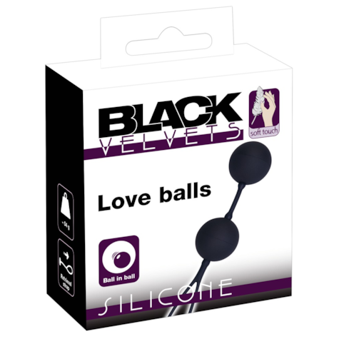 Black Velvets The Perfect Balls - silkonowe kulki czarne