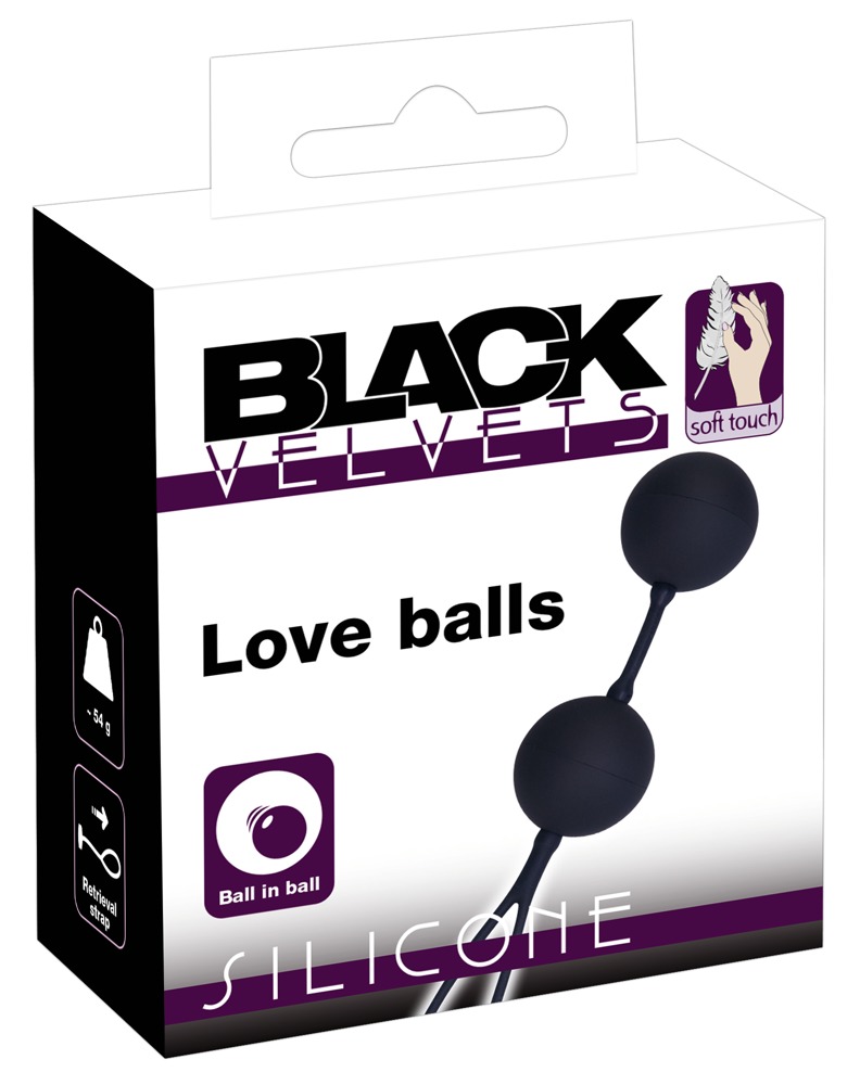 Black Velvets The Perfect Balls - silkonowe kulki czarne