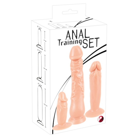 Dilda z przyssawką z komplet 3 szt.