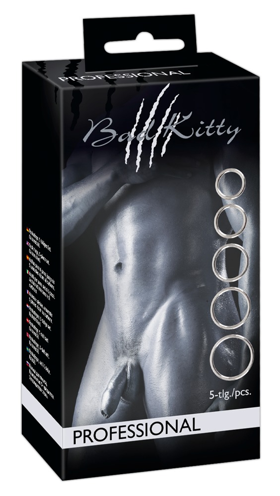 Bad Kitty - Komplet piercieni 5 szt.