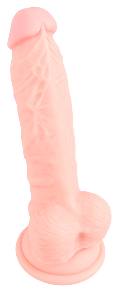 Dildo silikonowe medyczne z przyssawką 18 cm — zdjęcie 3