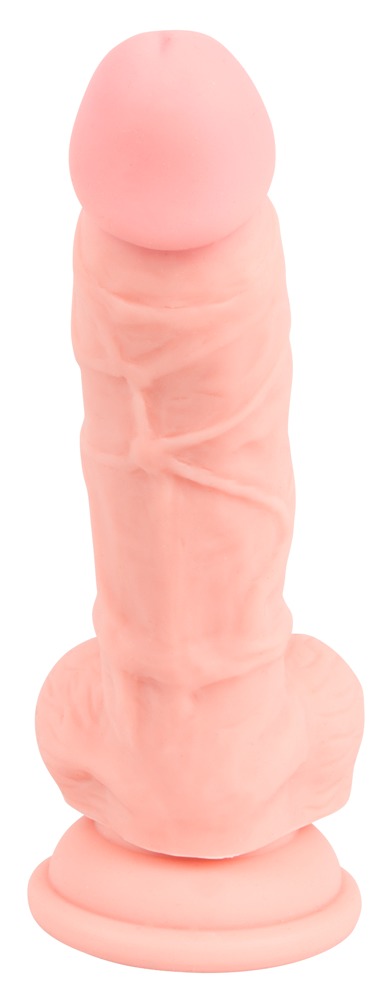 Dildo silikonowe medyczne z przyssawką 18 cm — zdjęcie 5