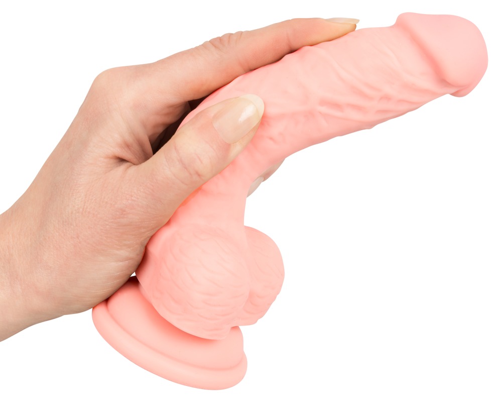 Dildo silikonowe medyczne z przyssawką 18 cm — zdjęcie 6