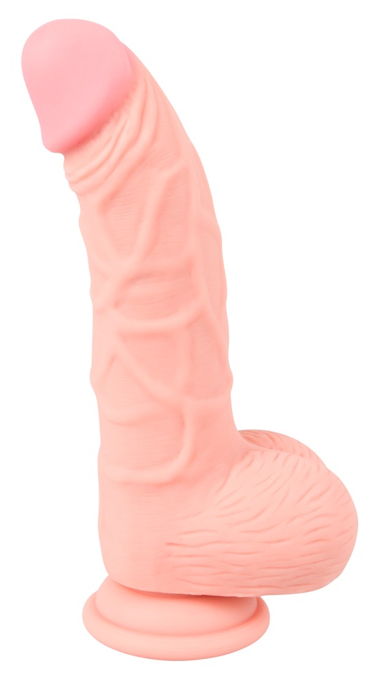 Dildo silikonowe medyczne z przyssawką 20 cm — zdjęcie 2