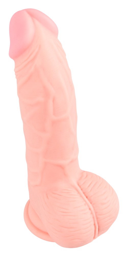 Dildo silikonowe medyczne z przyssawką 20 cm — zdjęcie 3