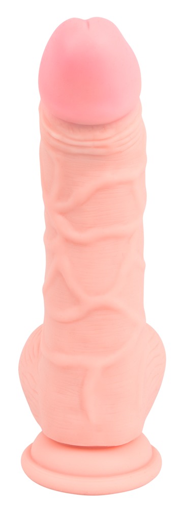 Dildo silikonowe medyczne z przyssawką 20 cm — zdjęcie 5