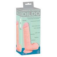 Dildo silikonowe medyczne z przyssawką 20 cm