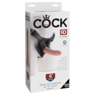 Strap-on King Cock dł. 15,2cm