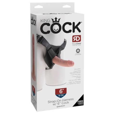 Strap-on King Cock dł. 15,2cm