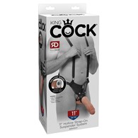 King Cock Hollow Strap-On Suspender System 28cm