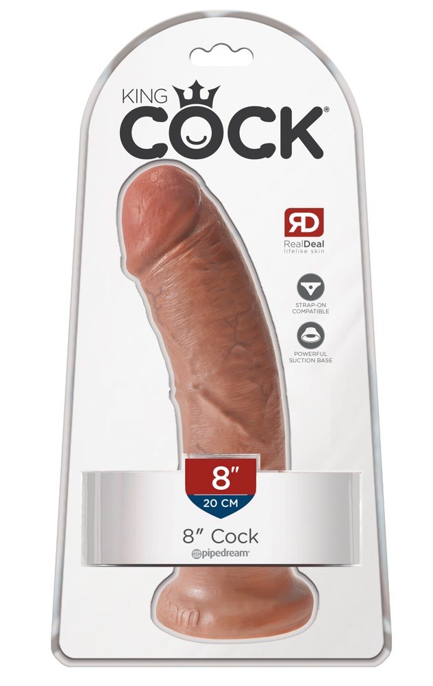 King Cock 8 inch Tan