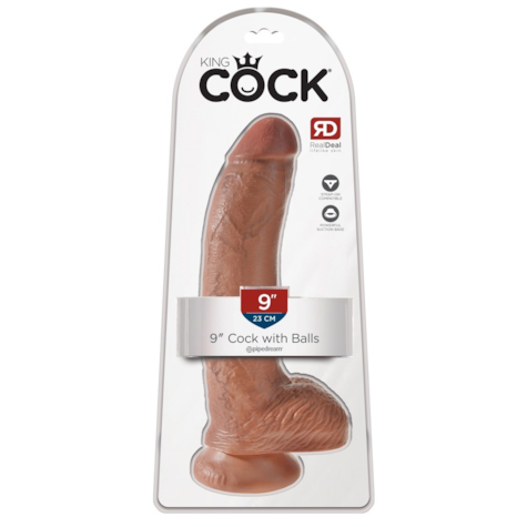 Dildo z przyssawką 23 cm King Cock