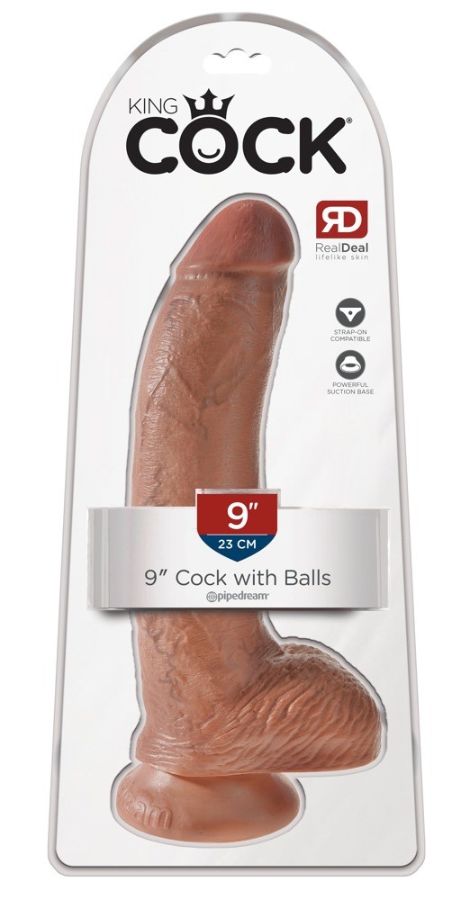 Dildo z przyssawką 23 cm King Cock