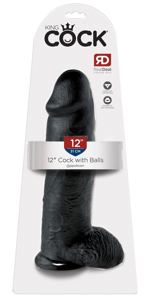 Dildo z przyssawką 30,5 cm King Cock