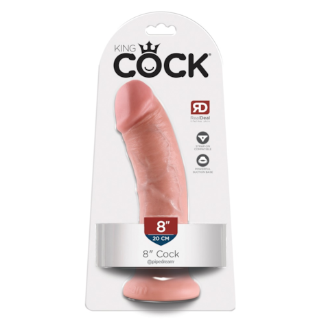 Dildo z przyssawką 20 cm King Cock