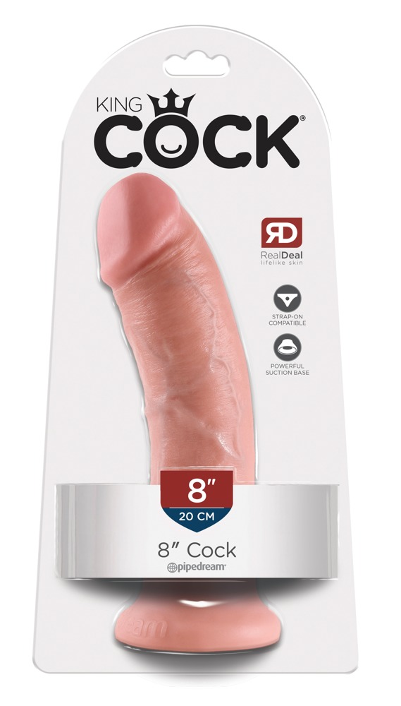 Dildo z przyssawką 20 cm King Cock