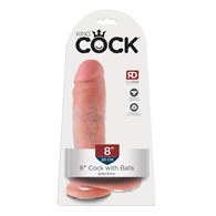 Dildo z przyssawką 21 cm King Cock