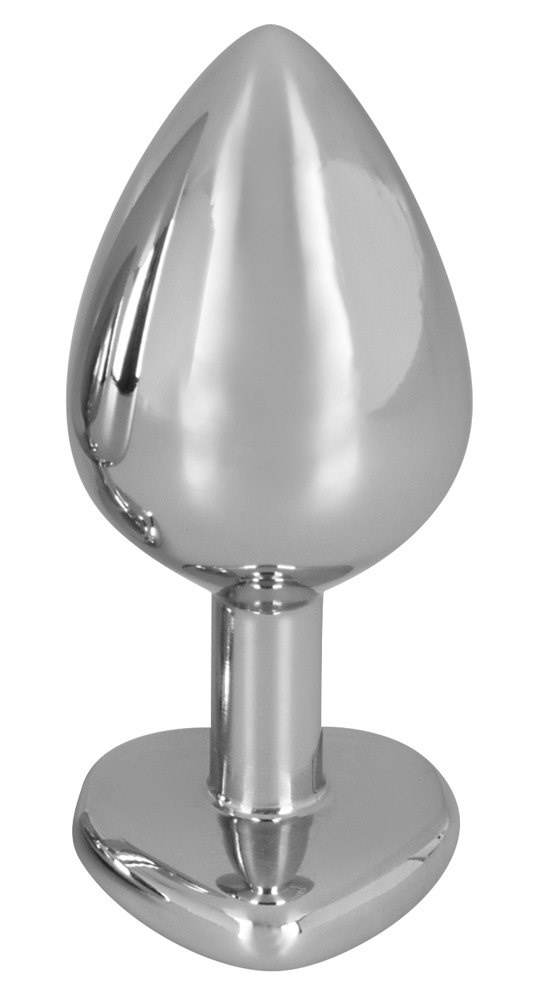 Korek analny aluminiowy Diamond Serce 8,2 cm — zdjęcie 4
