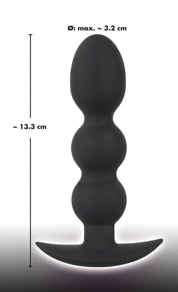 Koraliki analne silikonowe 13,3 cm Black Velvets — zdjęcie 7