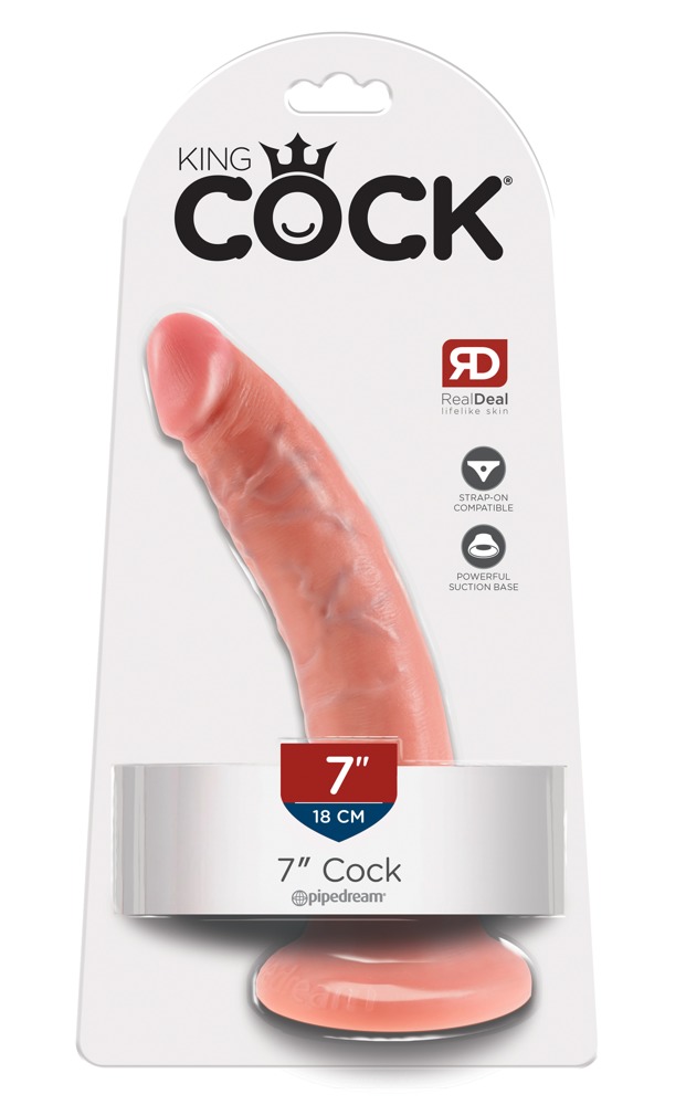 Dildo z przyssawką 18 cm King Cock