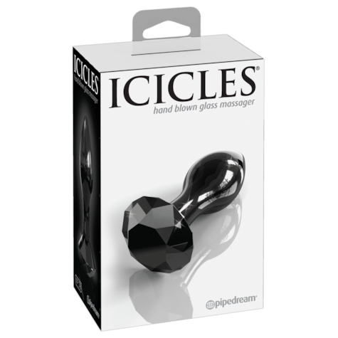 Korek analny szklany No. 78 9cm Icicles