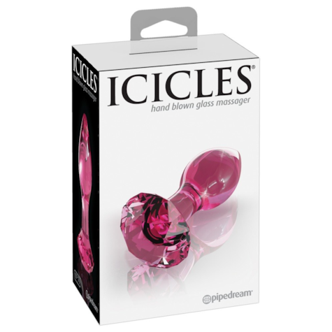 Korek analny szklany No. 79 9cm Icicles