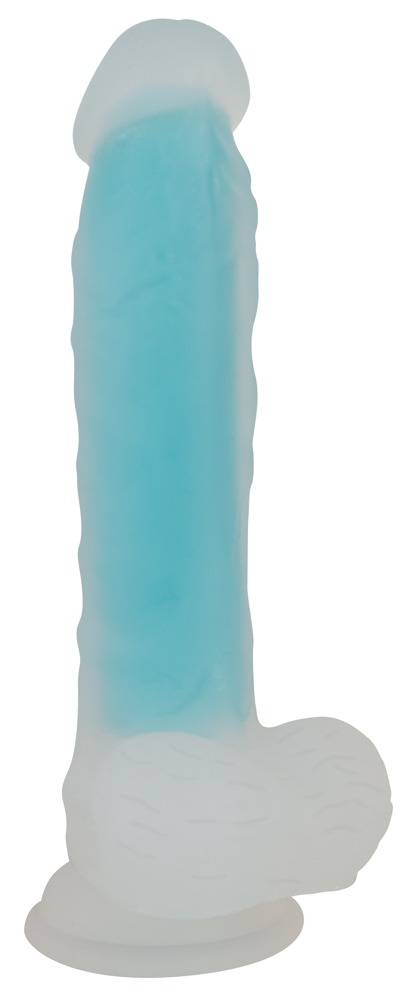 Dildo z przyssawką Glow in the Dark 20,5 cm — zdjęcie 3
