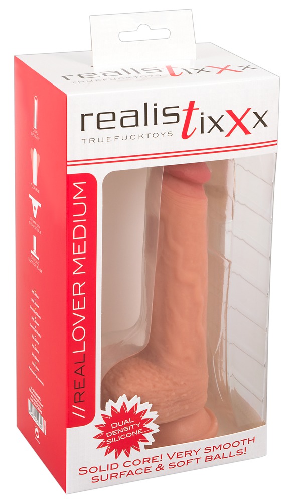 Dildo silikonowe z przyssawk¹ 21,7 cm Realistixxx