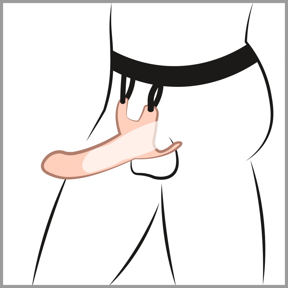 Silikonowy Strap-on +5cm — zdjęcie 8