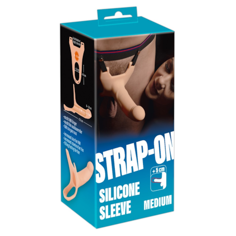 Silikonowy Strap-on +5cm