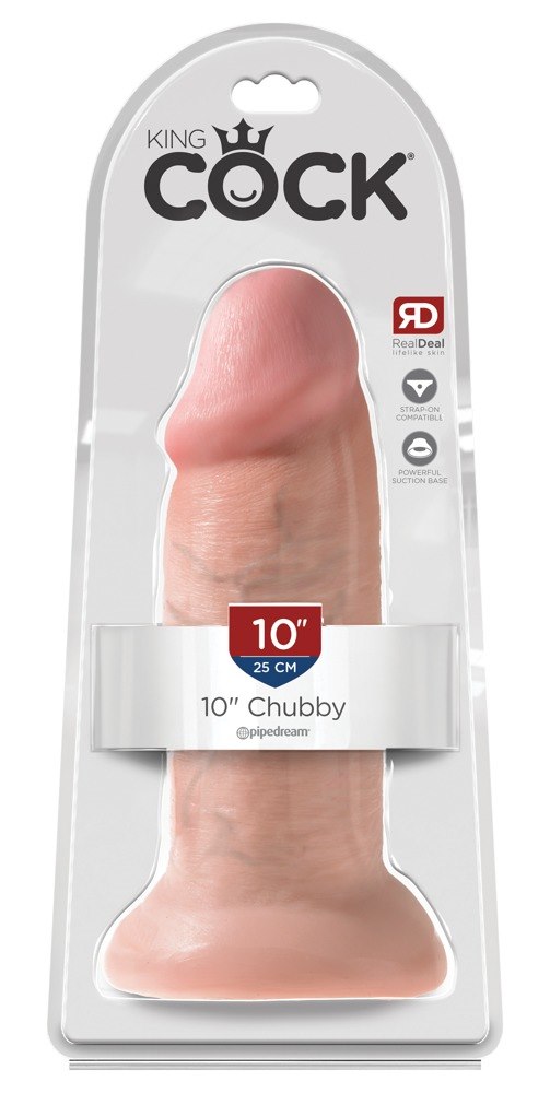 Dildo z przyssawką Chubby 25 cm King Cock