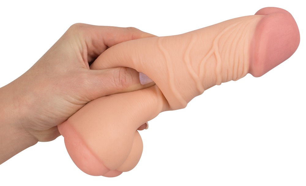 2 w 1 Przedłużka i masturbator Nature Skin — zdjęcie 5