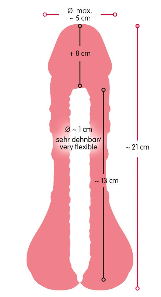 2 w 1 Przedłużka i masturbator Nature Skin — zdjęcie 9